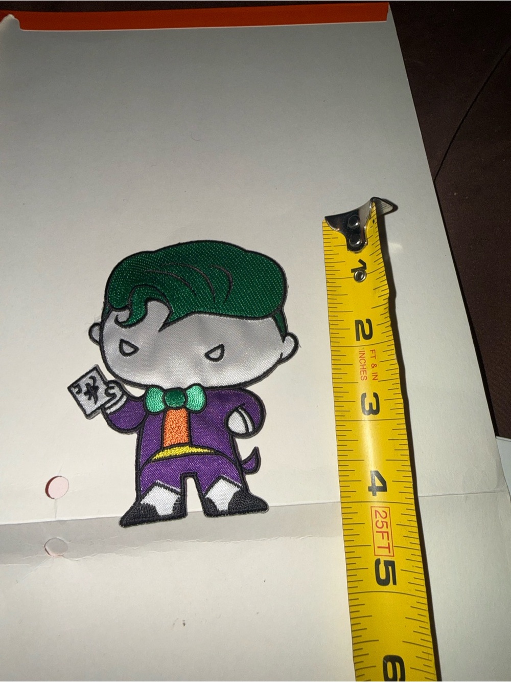 Embroidered Joker Patch — Green Hair, Purple Suit